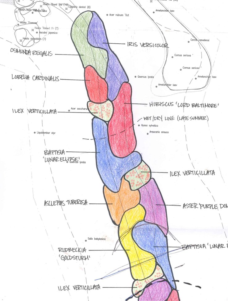 Dry stream bed: design